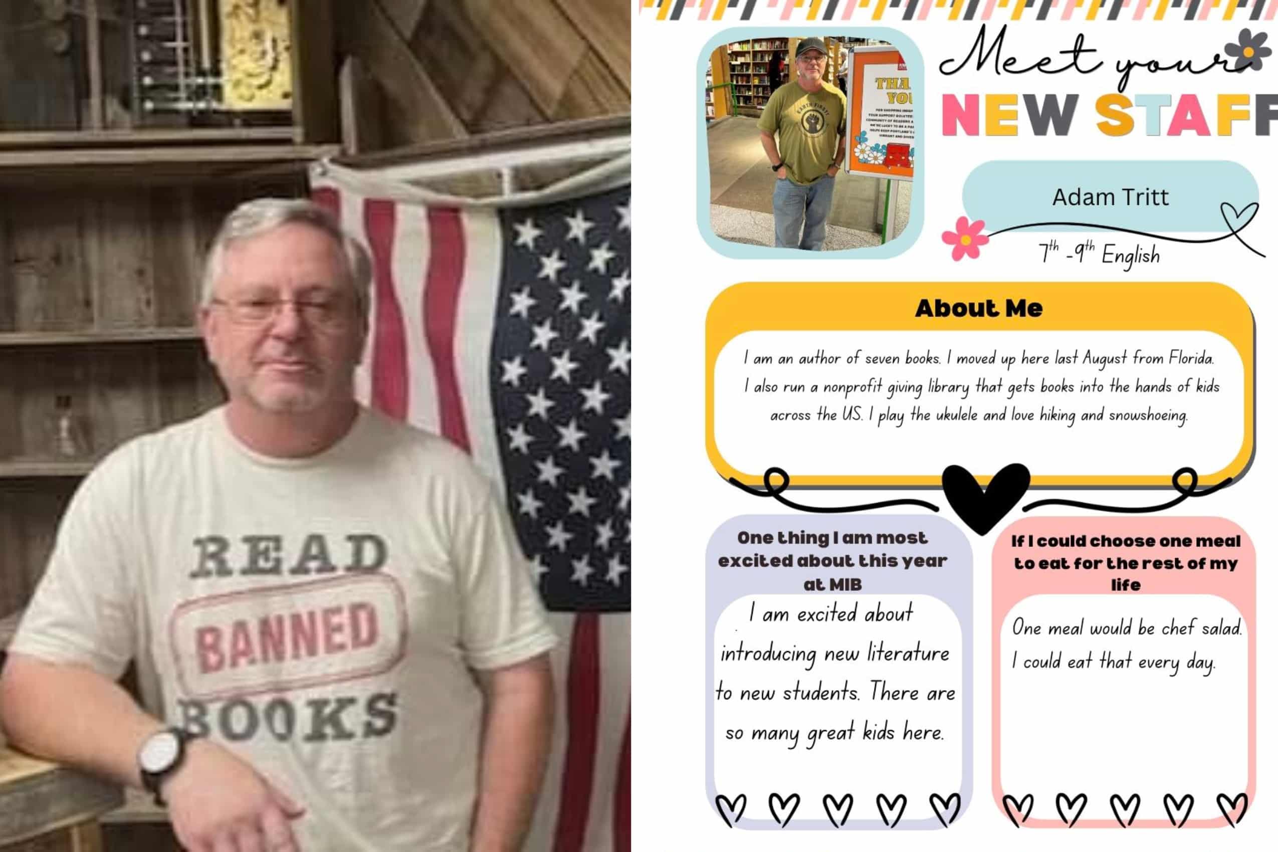 Parents voice concerns about teacher who fled Florida as a ‘political refugee’ and promotes ‘banned books’